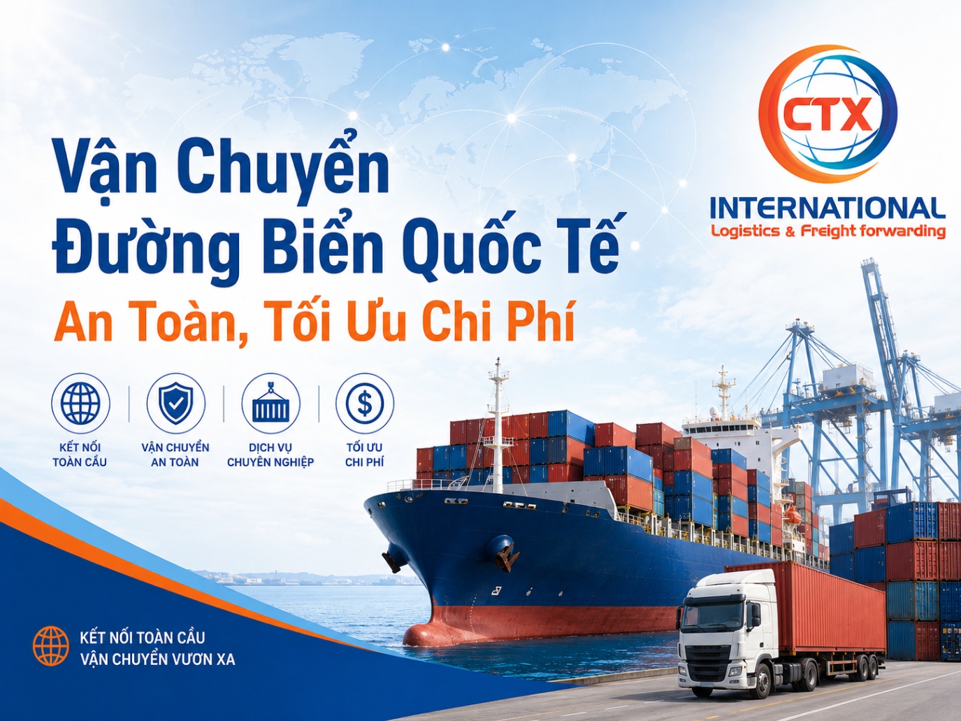 Vận Chuyển Đường Biển Quốc Tế An Toàn, Tối Ưu Chi Phí